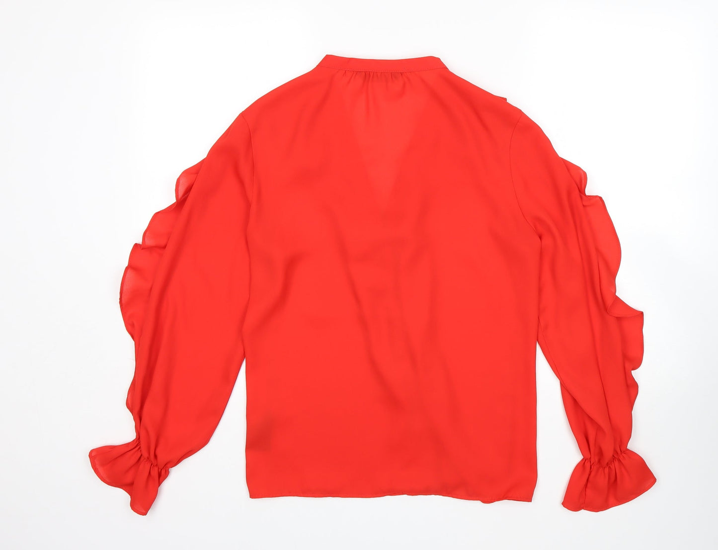 F&F Womens Red   Basic Button-Up Size 10