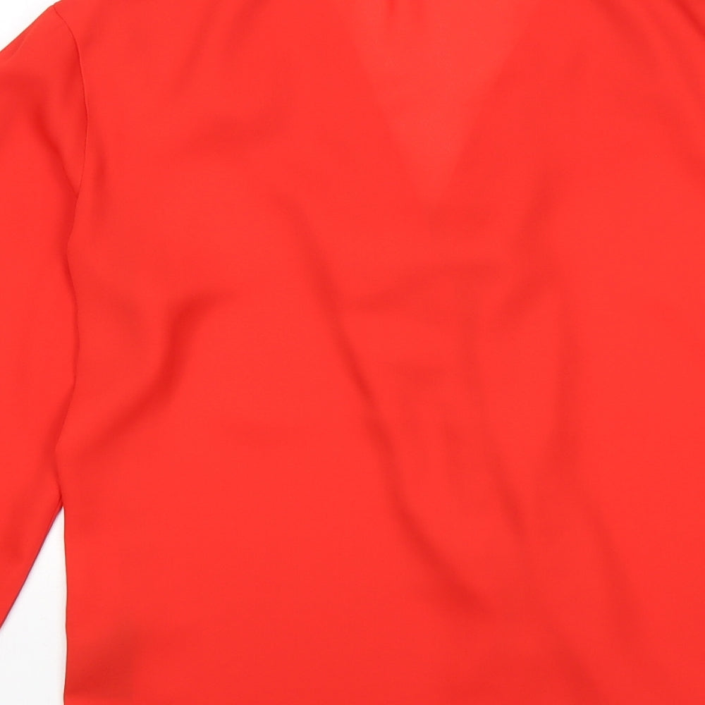 F&F Womens Red   Basic Button-Up Size 10