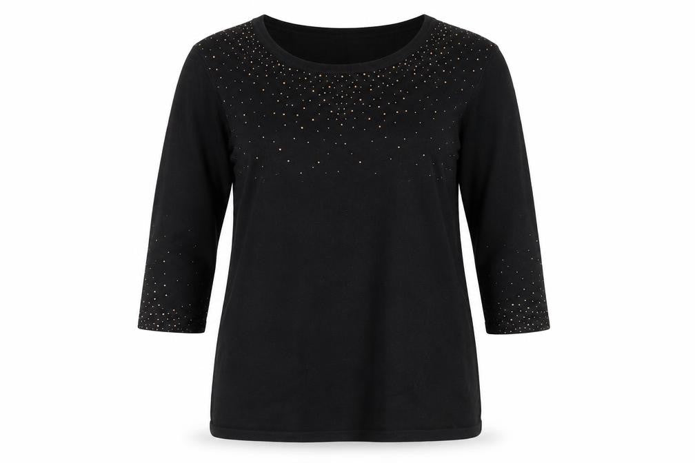 Womens UK Size L Anna Rose Black Pullover Jumper