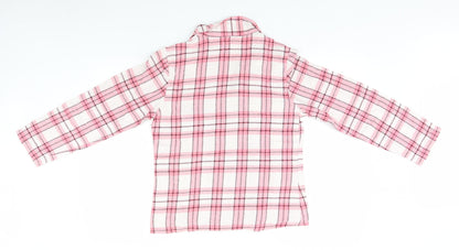 Preworn Womens Pink Plaid  Top Pyjama Top Size 10
