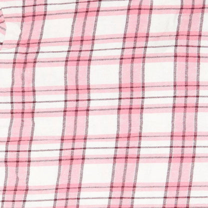Preworn Womens Pink Plaid  Top Pyjama Top Size 10