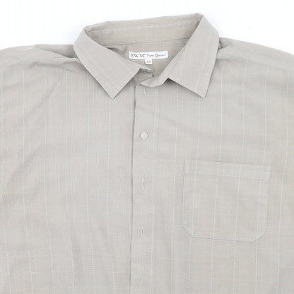 EWM Mens Green Plaid   Button-Up Size XL