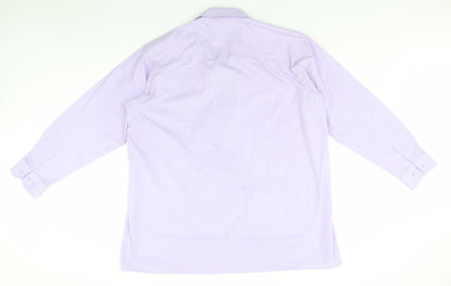 Mens UK Size 18 Cheers Blue  Button-Up Long Sleeve Casual Shirt