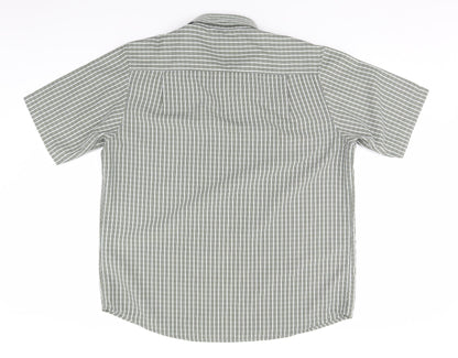 Pringle Womens Orange Plaid  Basic Button-Up Size L