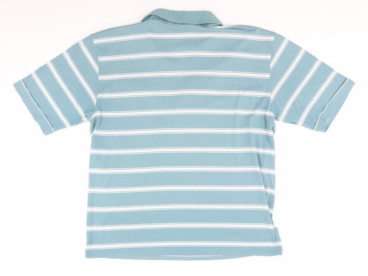 Berkertex Mens Grey Striped   Polo Size XL