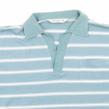 Berkertex Mens Grey Striped   Polo Size XL