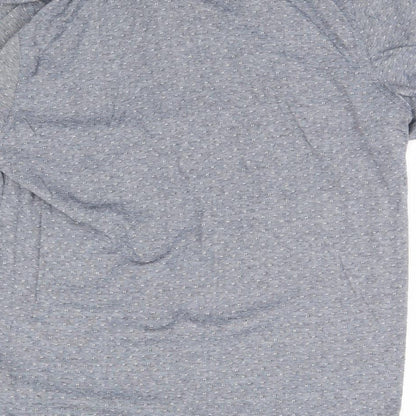 Lincoln Mens Grey Geometric   Polo Size L