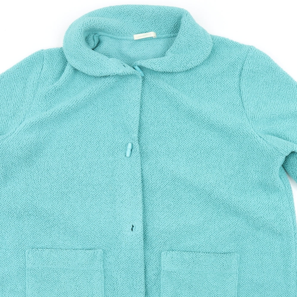 Womens UK Size 16 Marks and Spencer Blue Overcoat