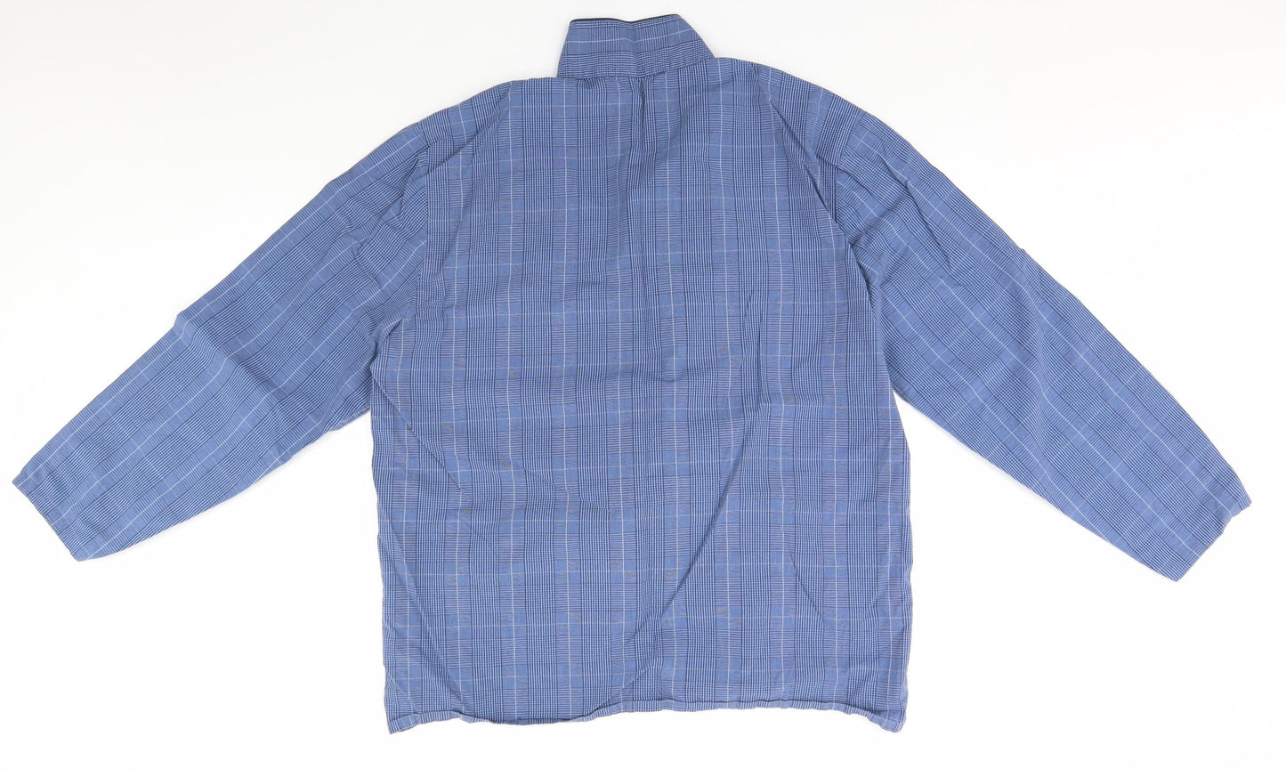 Marks and Spencer Womens Blue Plaid  Top Pyjama Top Size L