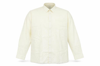 Mens UK Size 18 Chums Ivory  Button-Up Long Sleeve Casual Shirt