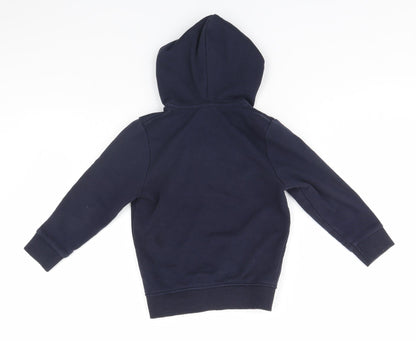 TU Boys Blue   Full Zip Hoodie Size 4 Years  - School