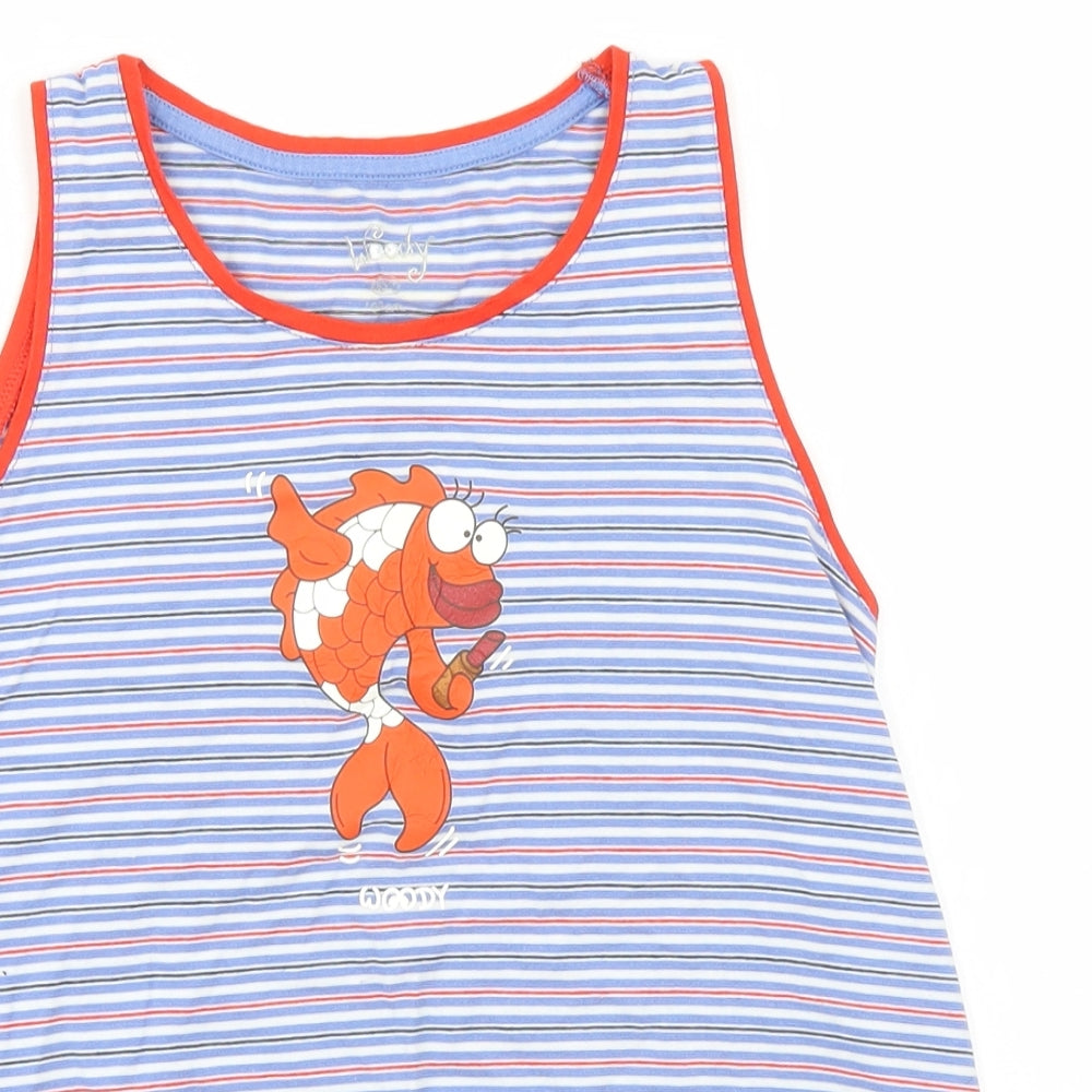 Woody Girls Blue Striped  Basic Tank Size 10 Years  - Fish