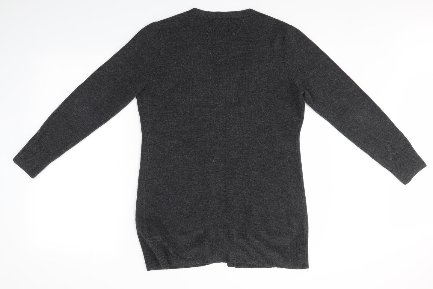Womens UK Size 12 South Grey Cardigan Jumper