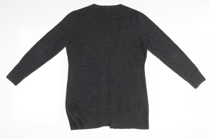Womens UK Size 12 South Grey Cardigan Jumper