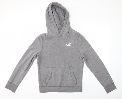 Hollister Womens Grey   Pullover Hoodie Size S