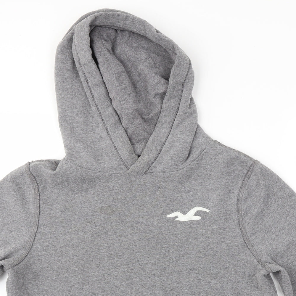 Hollister Womens Grey   Pullover Hoodie Size S
