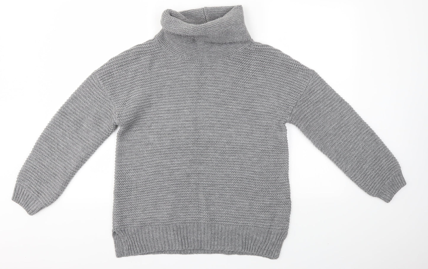 Womens UK Size S Preworn Grey Pullover Jumper