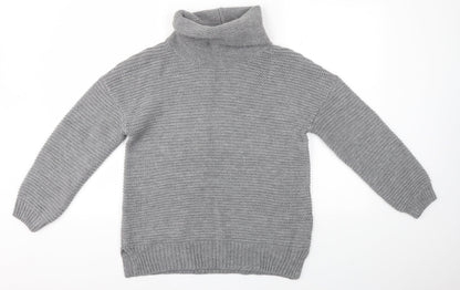 Womens UK Size S Preworn Grey Pullover Jumper