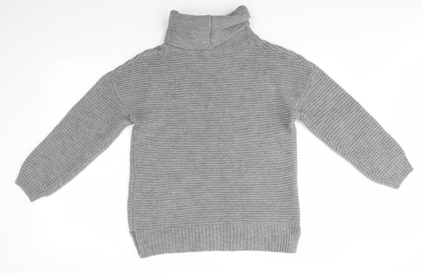 Womens UK Size S Preworn Grey Pullover Jumper