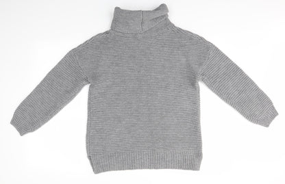 Womens UK Size S Preworn Grey Pullover Jumper