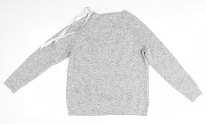 Womens UK Size L Matalan Grey Pullover Jumper