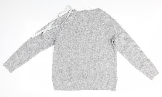 Womens UK Size L Matalan Grey Pullover Jumper