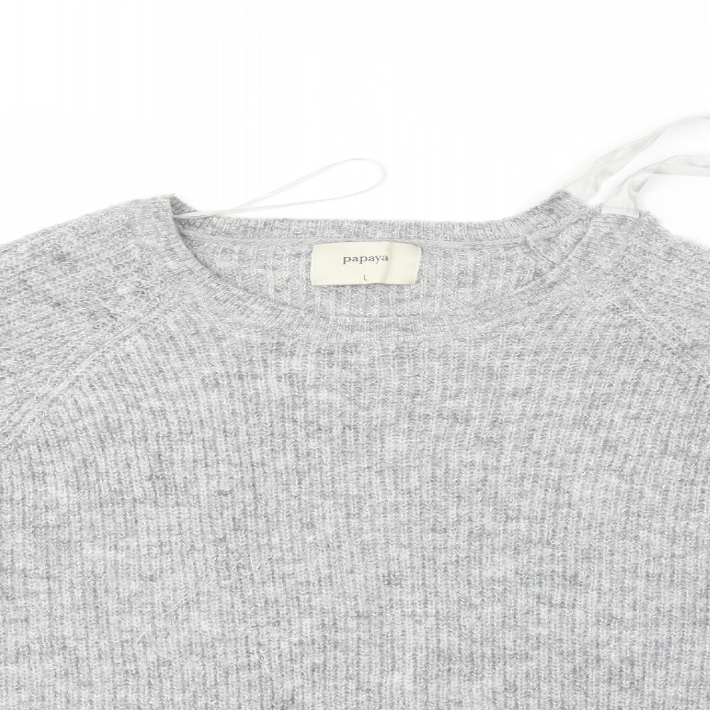 Womens UK Size L Matalan Grey Pullover Jumper