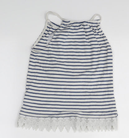 Matalan Girls Multicoloured Striped  Camisole Blouse Size 9 Years