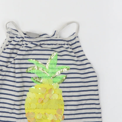 Matalan Girls Multicoloured Striped  Camisole Blouse Size 9 Years