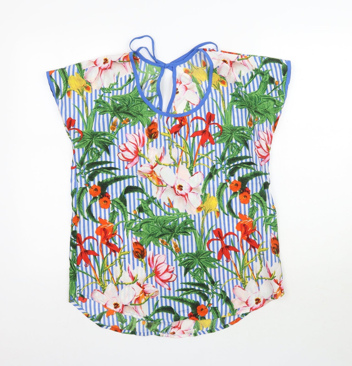 Womens UK Size 10 Pep & Co Multicoloured Basic Blouse