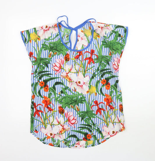 Womens UK Size 10 Pep & Co Multicoloured Basic Blouse