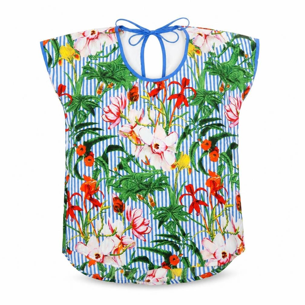 Womens UK Size 10 Pep & Co Multicoloured Basic Blouse