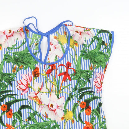 Womens UK Size 10 Pep & Co Multicoloured Basic Blouse