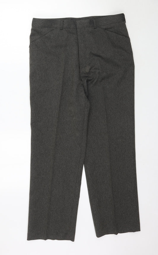 Greenwoods Mens Grey   Trousers  Size 34 in L29 in - Work Office