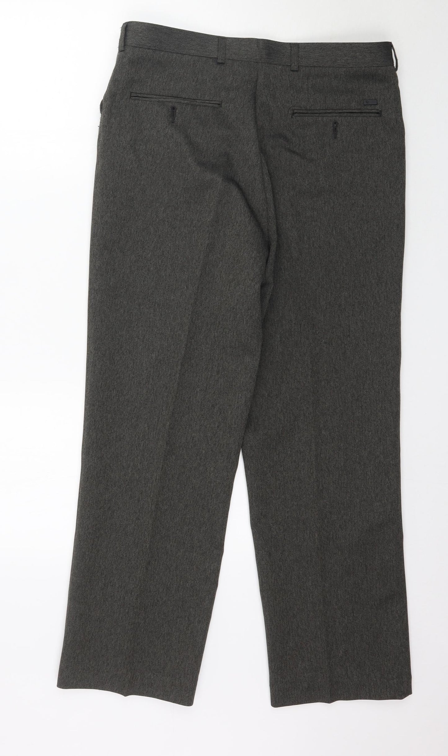 Greenwoods Mens Grey   Trousers  Size 34 in L29 in - Work Office