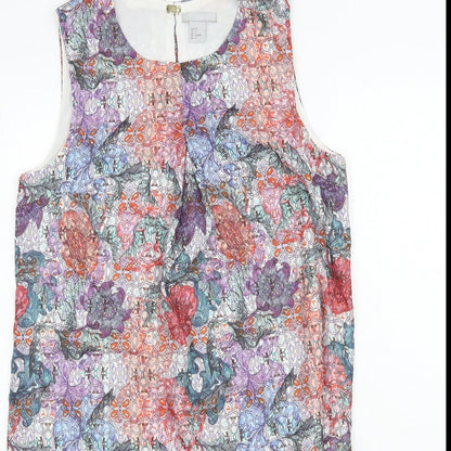 H&M Womens Multicoloured Geometric  Tank Dress  Size 10