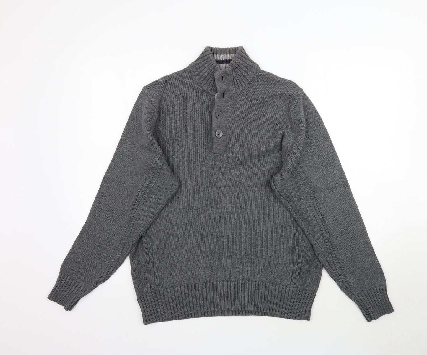 Marks and Spencer Mens Grey  Knit Pullover Jumper Size M