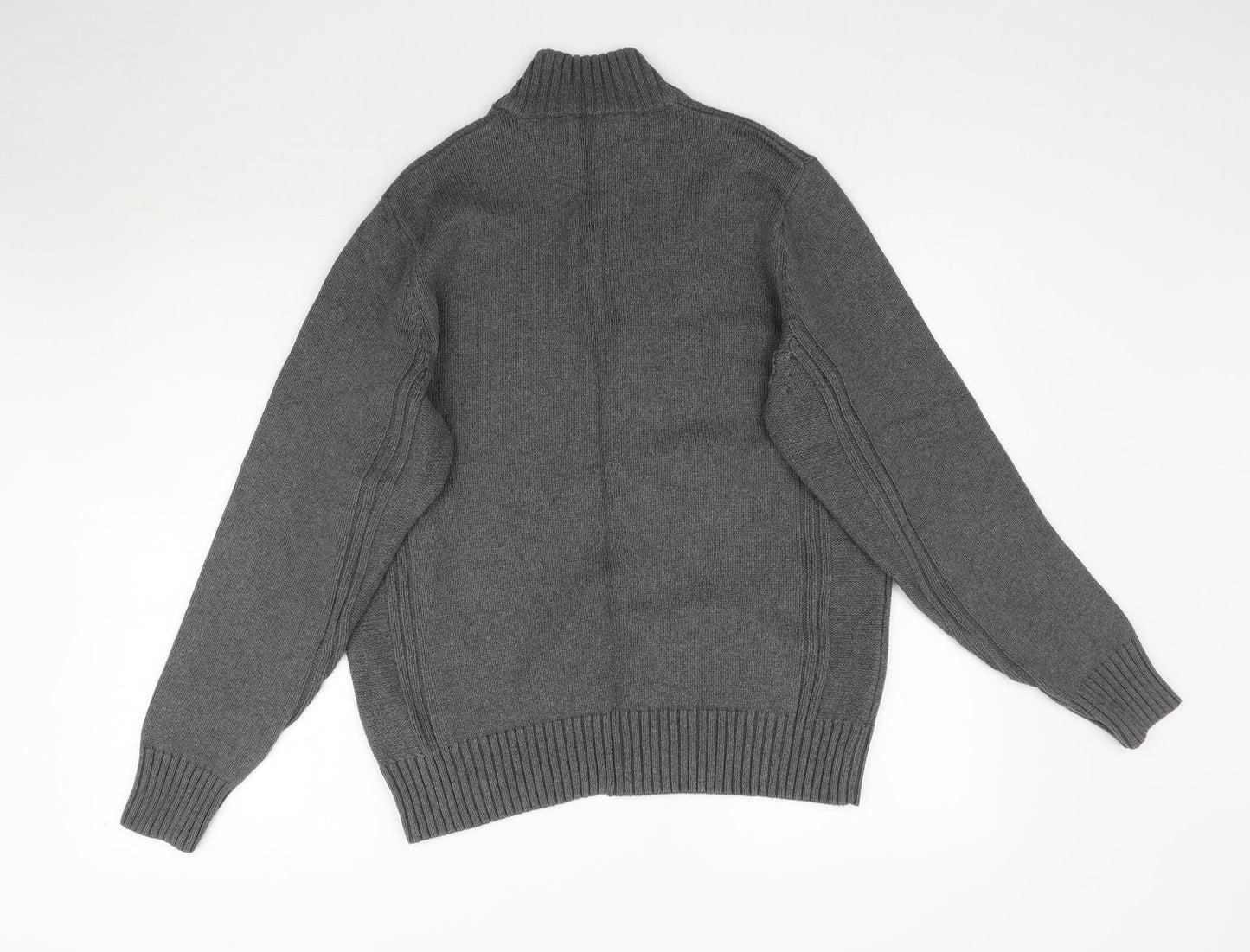 Marks and Spencer Mens Grey  Knit Pullover Jumper Size M