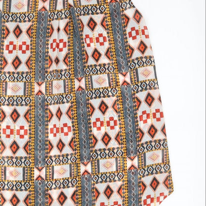 Womens UK Size 8 H&M Multicoloured Basic Button-Up
