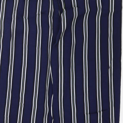 F&F Womens Blue Striped  Trousers  Size 10 L29 in