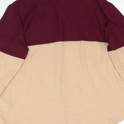 Womens UK Size 10 ASOS Multicoloured Basic Button-Up