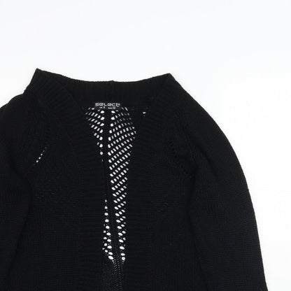 Womens UK Size 8 Select Black Cardigan Jumper