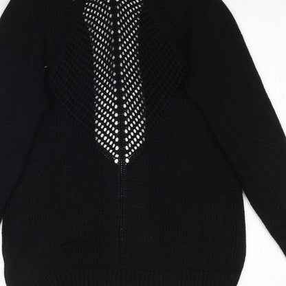 Womens UK Size 8 Select Black Cardigan Jumper