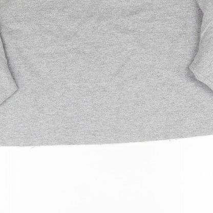 Topshop Womens Grey   Pullover Sweatshirt Size M  - Cropped Amour