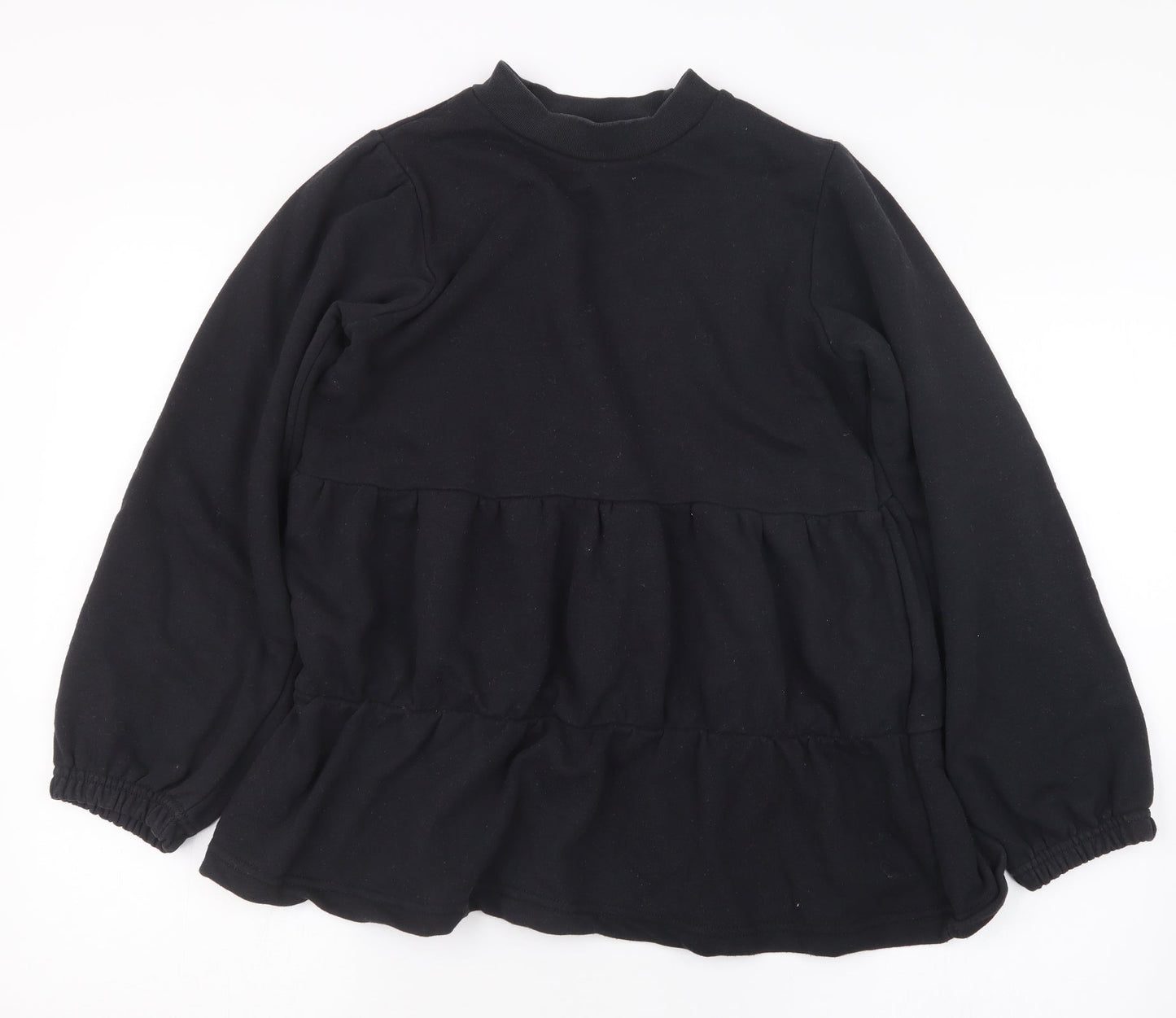 Influence Womens Black  Knit Pullover Jumper Size 8