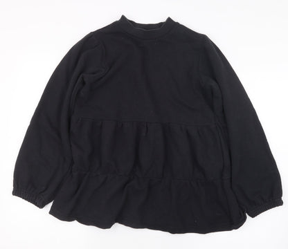 Influence Womens Black  Knit Pullover Jumper Size 8