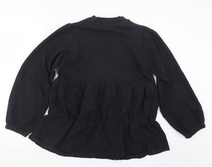 Influence Womens Black  Knit Pullover Jumper Size 8