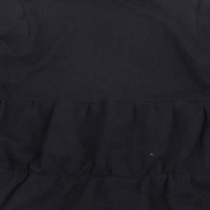 Influence Womens Black  Knit Pullover Jumper Size 8