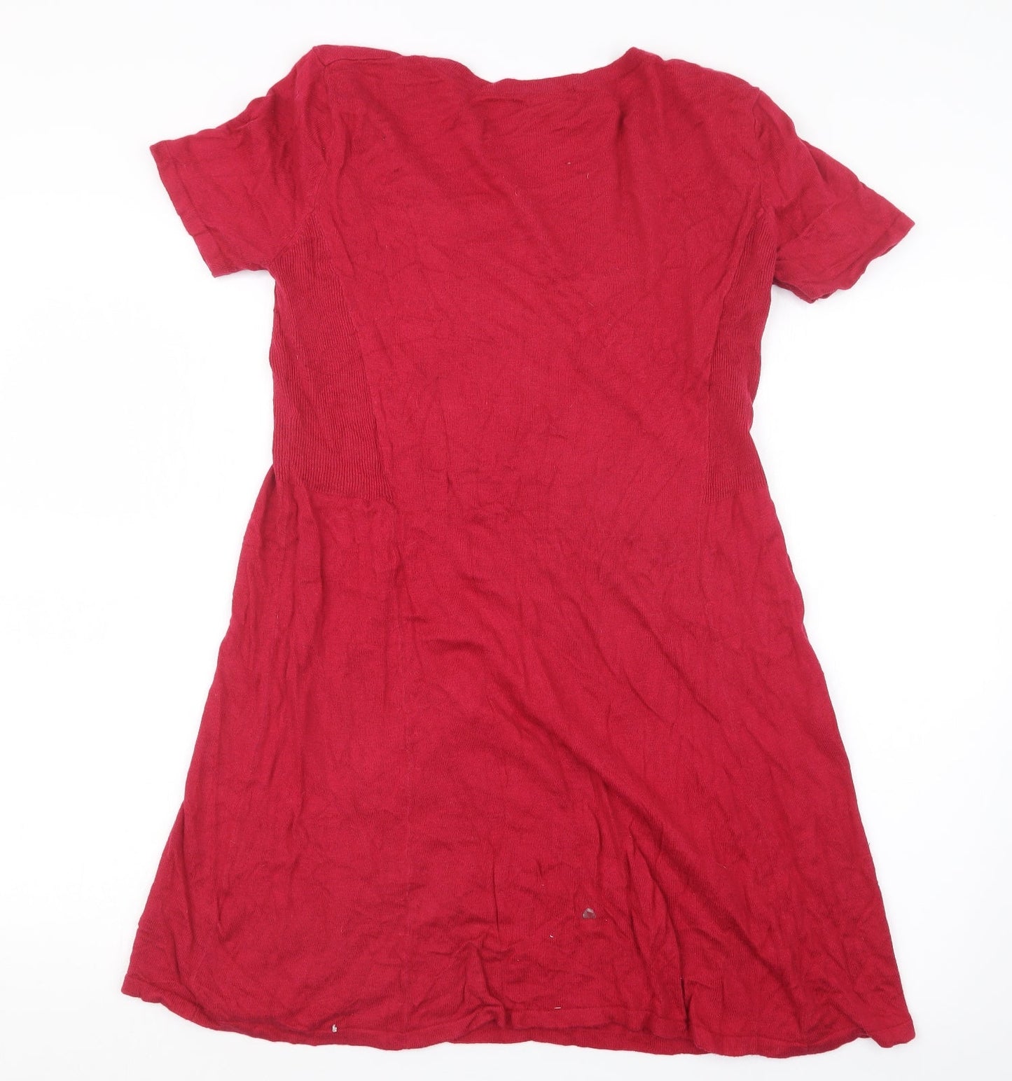 F&F Womens Red  Knit Pullover Jumper Size 16