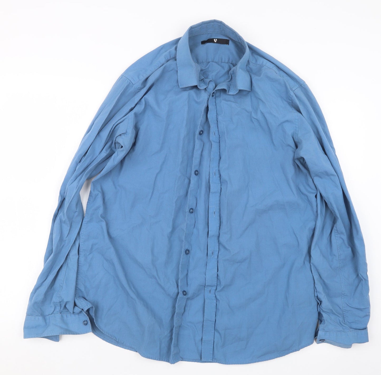 Very Mens Blue    Button-Up Size 16